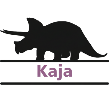 Triceratops mukautettu tarra - Tenstickers
