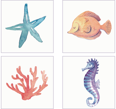 Merieläimet Kaakelitarrat - Tenstickers