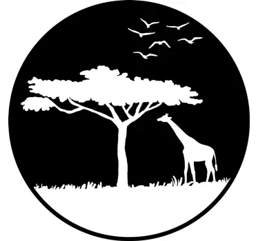 Savannan maiseman olohuoneen seinän sisustus - Tenstickers