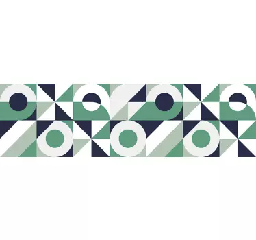 Geometrisen järjestelyn luominen sängynpääty tarra - Tenstickers