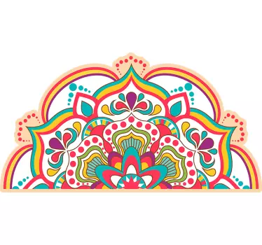 Eloisa mandala-aihe sängynpääty tarra - Tenstickers