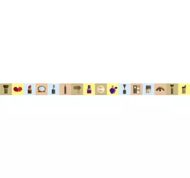 Meikkisarjan reunatarra - Tenstickers