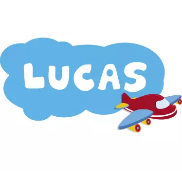 Nimeltään lentokone ja pilvi kuva valokuvatapetti - Tenstickers