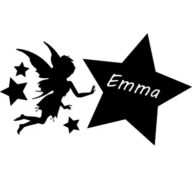 Keiju ja nimetty tähdet fantasia sisustus - Tenstickers