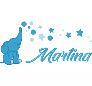 Vauva elefantti kuva valokuvatapetti - Tenstickers