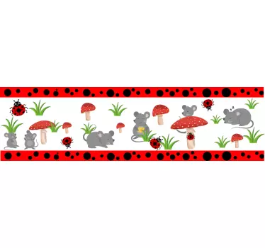 Kasvitieteellinen jalkalista tarra - Tenstickers