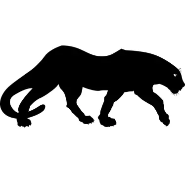 Musta pantteri villieläin tarra - Tenstickers