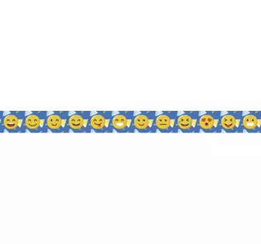 Emojitunnelmatkoristereunustarra - Tenstickers