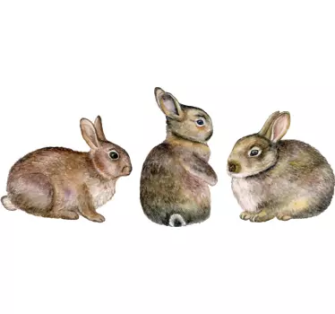 Realistinen kanin kotieläintarra - Tenstickers