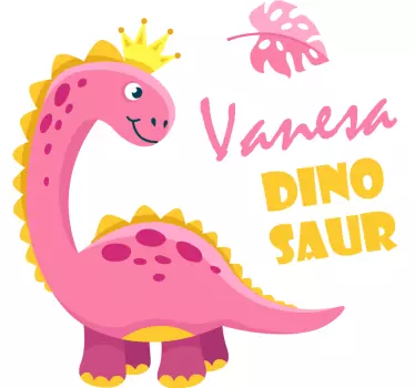 Muokattava dinosaurus nimellä Dinosaurustarra - Tenstickers
