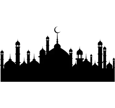 Arabialainen palatsi siluettitarra - Tenstickers