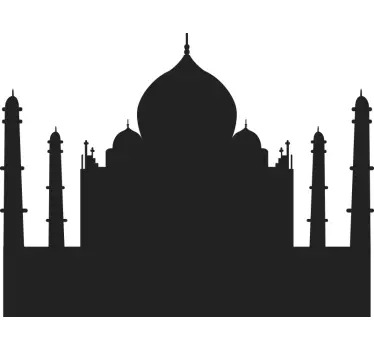 Taj mahal yksivärinen sänkypäätytarra - Tenstickers