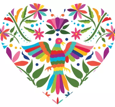 Tenango sydän tyyli Lintutarrat - Tenstickers
