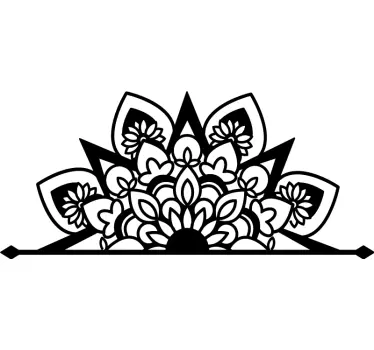 Mandala kukoistaa tyyli kukkatarra - Tenstickers