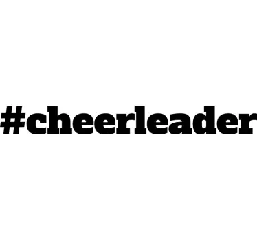 #cheerleader muut urheiluaiheiset seinätarrat - Tenstickers