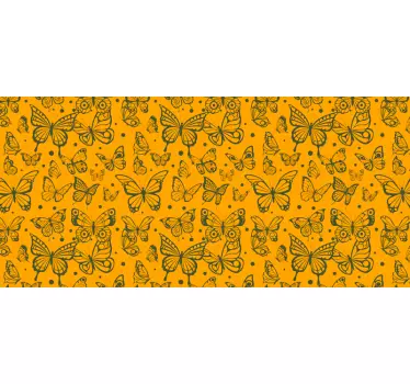 Trendikäs perhoskuvio Kalustetarra - Tenstickers