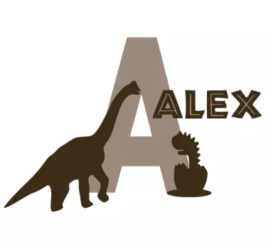 Ensimmäinen dinosaurusten kanssa seinätarra - Tenstickers