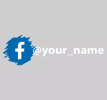 Facebook sosiaalisen median logo Kyltti tarrat - Tenstickers