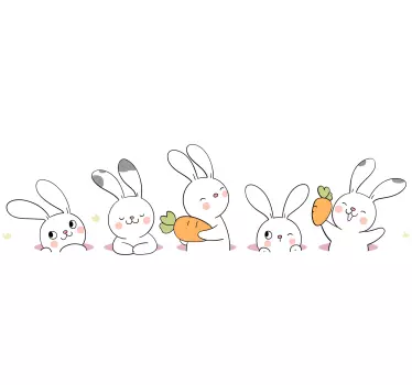 Pieni kanin elämä Sarjakuvatarra - Tenstickers