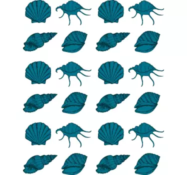 Koristeelliset kuorikuviot luontoaiheinen seinätarra - Tenstickers