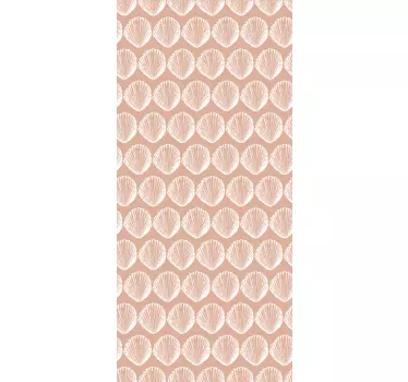 Retro kotilo kuvio beige jääkaappi Jääkaappitarrat - Tenstickers