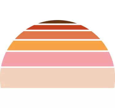 70-luvun aurinkotuoli sänkypäätytarra - Tenstickers