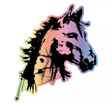 Artistique hevosen pää Eläintarrat - Tenstickers