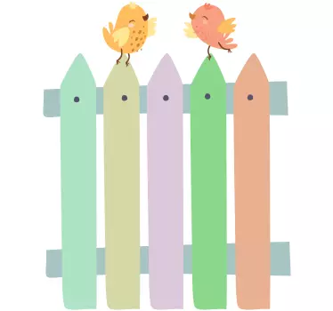 Söpö lintuaita maatilan eläintarra - Tenstickers