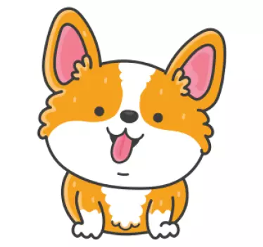 Anime söpö koira Koiratarra - Tenstickers