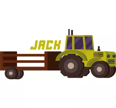Traktori lastenhuoneeseen seinätarra - Tenstickers