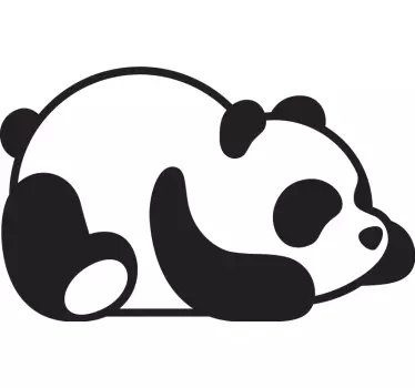 Vauvan panda kannettavaan tietokoneeseen Läppäritarrat - Tenstickers