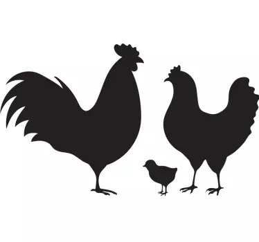 Kukko perhe Lintutarrat - Tenstickers