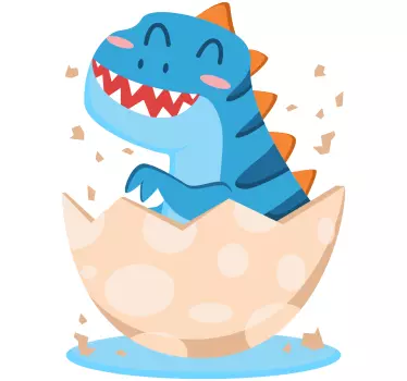Vauva dino tulee munasta Dinosaurustarra - Tenstickers