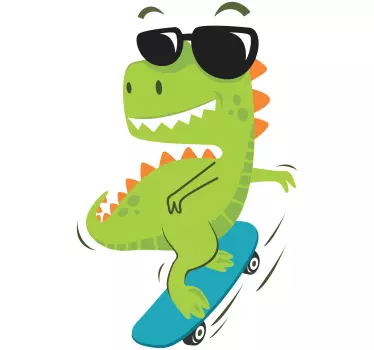 Dino lasit päällä Dinosaurustarra - Tenstickers