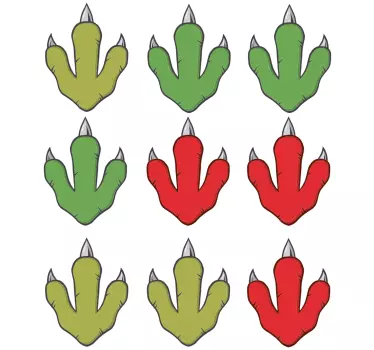 Dinosaurusten jalanjälki Dinosaurustarra - Tenstickers