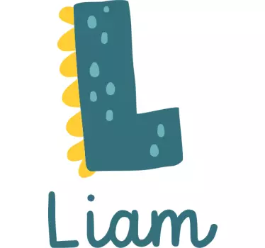 Liamin leikkisä kirjainseinätarra lastenhuone - Tenstickers