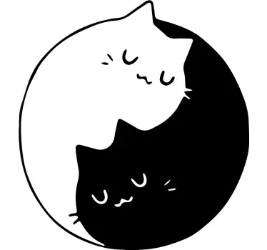 Yin yang kissat tarra lemmikki - Tenstickers