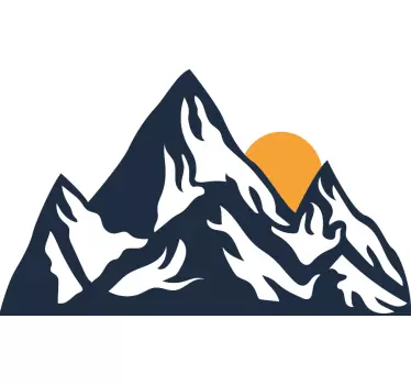 Vuoret ja aurinko luontotarra - Tenstickers