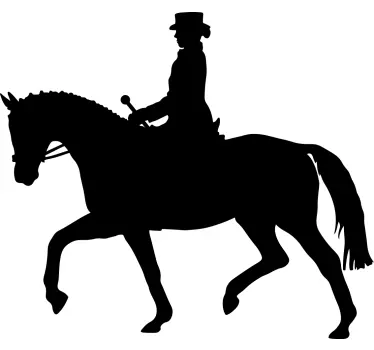 Kouluratsastus hevonen Maatilaeläintarroja - Tenstickers