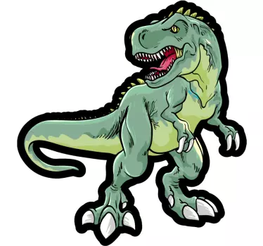 Dinosaurus isoilla kytkimillä Dinosaurustarra - Tenstickers