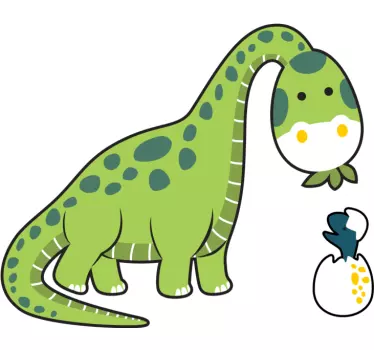 Söpö dinosauruspoikanen tarra - Tenstickers