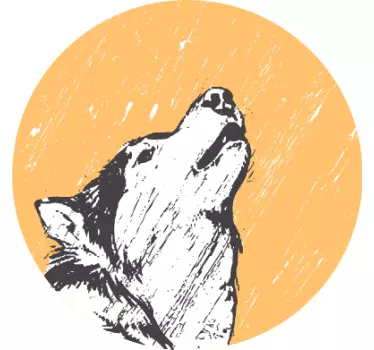 Husky ja puu Koiratarra - Tenstickers