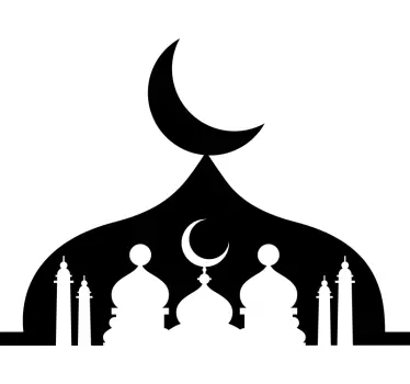 Siluetti moskeija Arabitarra - Tenstickers