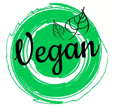 Vegaani ja lehti tarrat työpajaan - Tenstickers