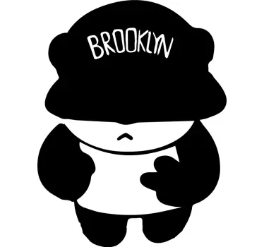 Siisti brooklyn-panda Villieläintarrat - Tenstickers