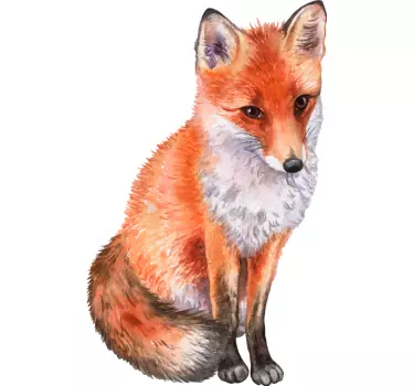 Realistinen kettu kuva Villieläintarrat - Tenstickers