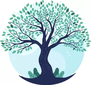 Lush tree design luontoaiheinen seinäkoriste - Tenstickers