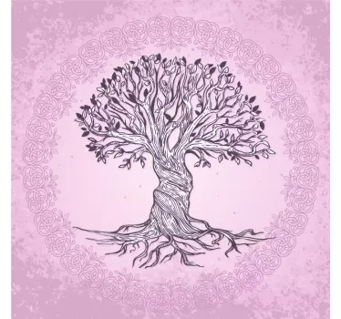 Elämän puu mandala tyyliin Puutarrat - Tenstickers