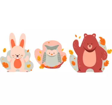 Karhu- ja puukaneja Eläintarrat - Tenstickers