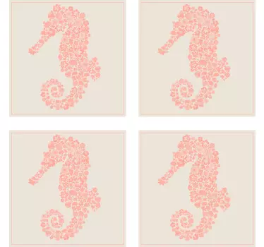 Kukka merihevonen Kaakelitarrat - Tenstickers